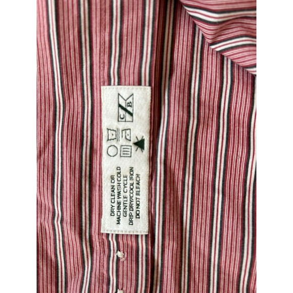 Cutter And Buck Ohio State Shirt Mens Size Medium Striped Logo Button Down - Picture 7 of 10